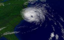 hurricane aerial view