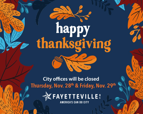 City closures and schedule for Thanksgiving Holiday